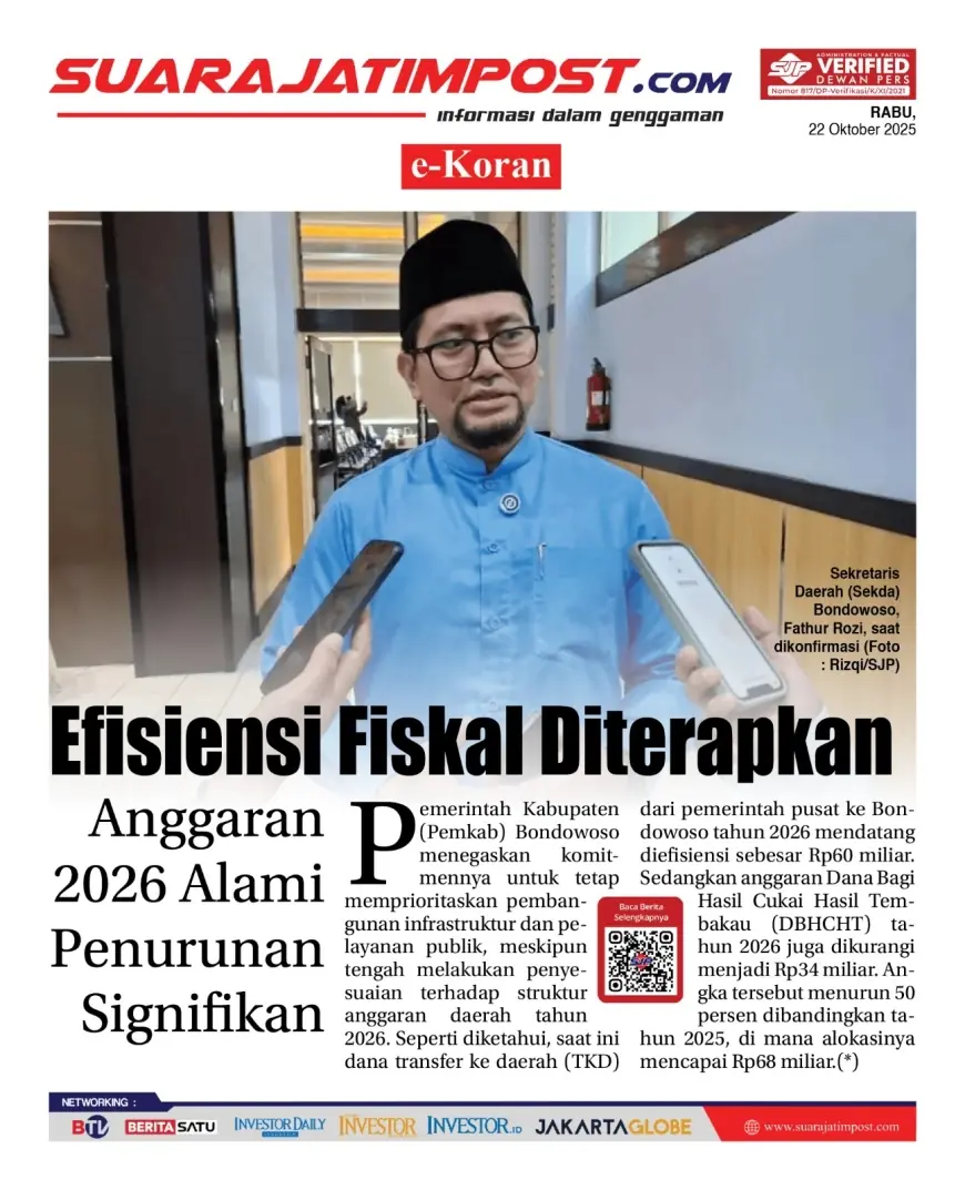 eKoran, Edisi Rabu, 22 Oktober 2025