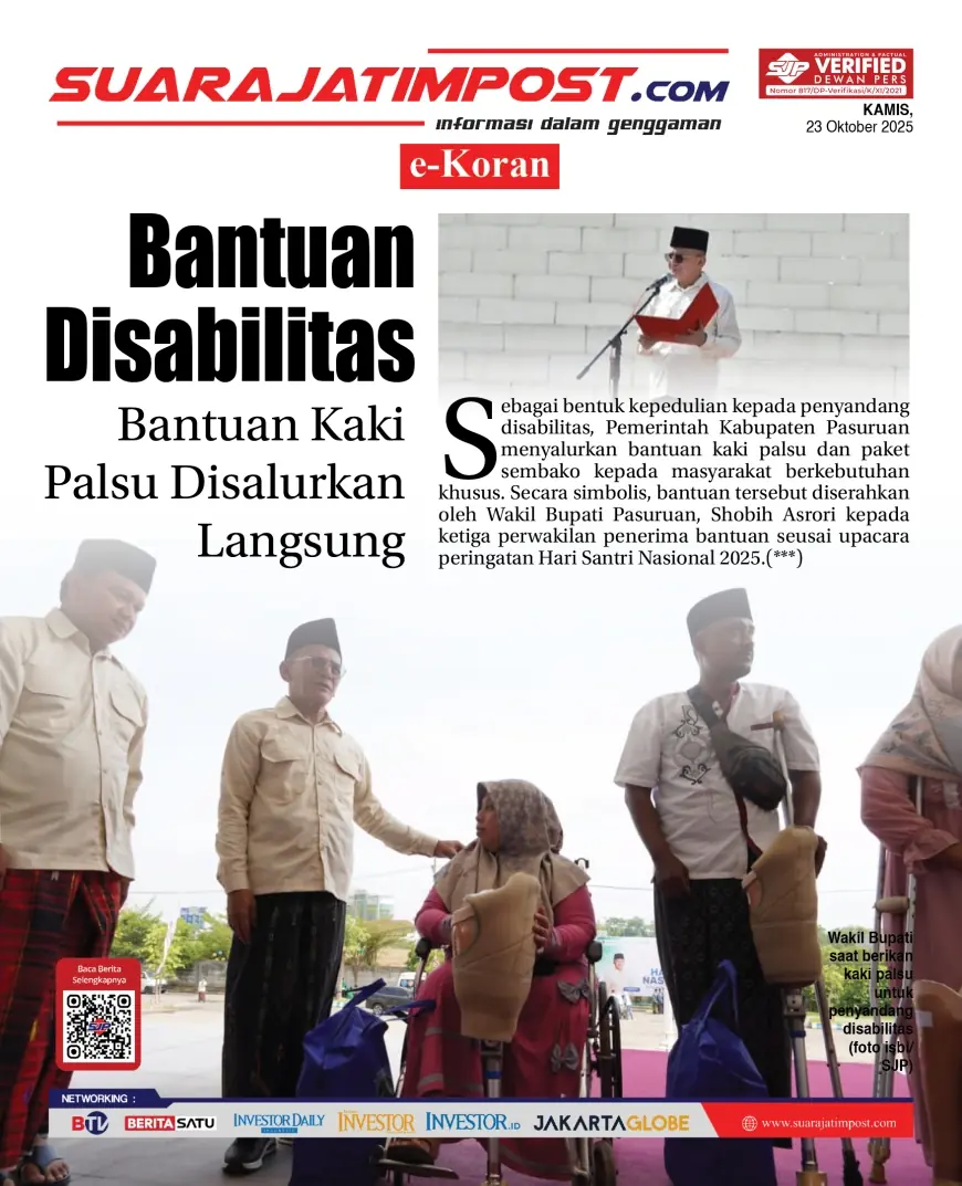 eKoran, Edisi Kamis, 23 Oktober 2025