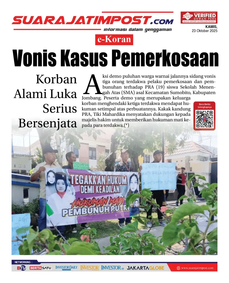 eKoran, Edisi Kamis, 23 Oktober 2025