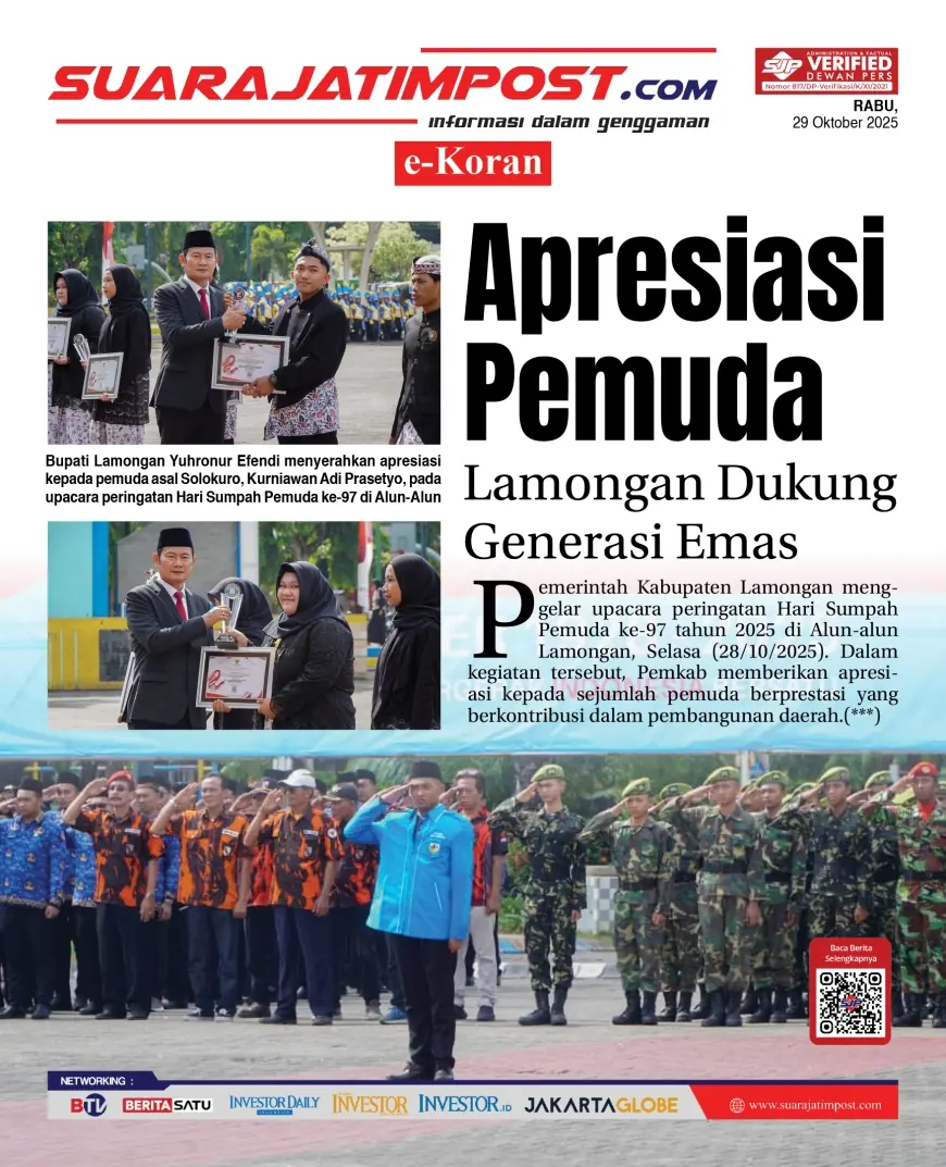 eKoran, Edisi Rabu, 29 Oktober 2025