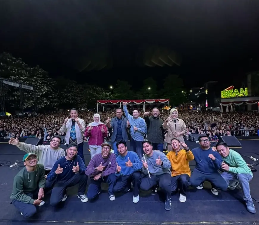 Ribuan Warga Padati Konser Harmoni Musik Kota Batu, Guyon Waton Bikin Penonton Klebus dalam Euforia