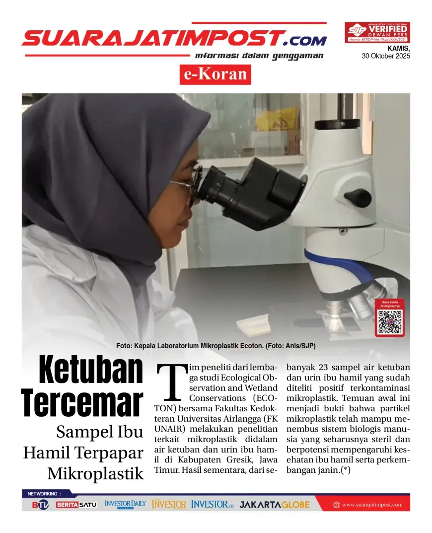 eKoran, Edisi Kamis, 30 Oktober 2025
