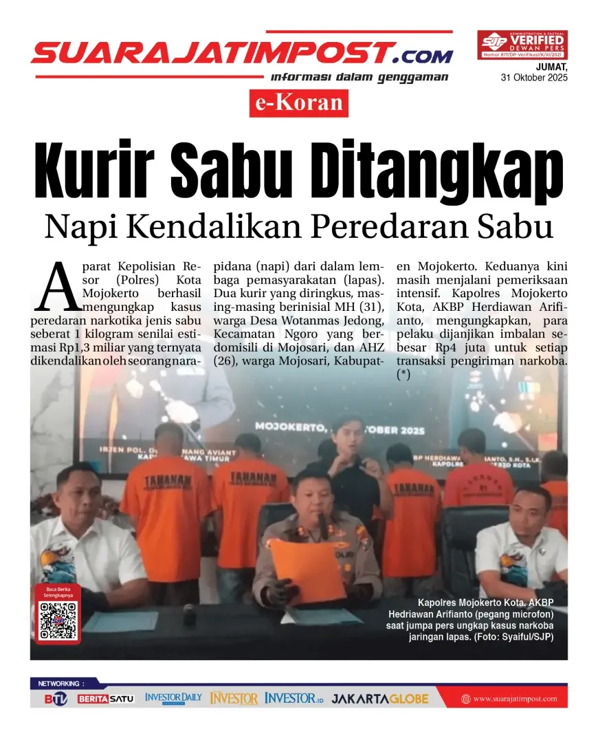 eKoran, Edisi Jumat, 31 Oktober 2025