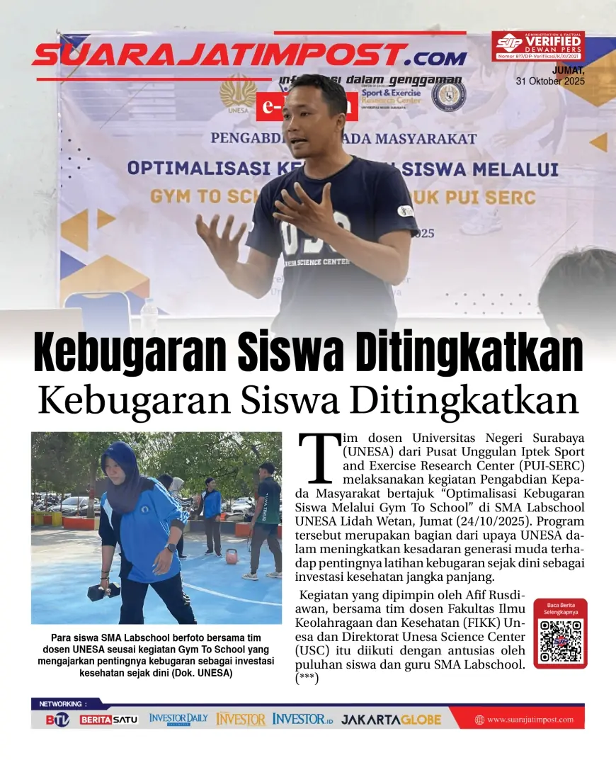 eKoran, Edisi Jumat, 31 Oktober 2025