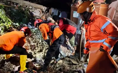 Tanah Longsor Timpa Rumah Warga di Bendungan Trenggalek, Dua Tewas dan Dua Masih Hilang