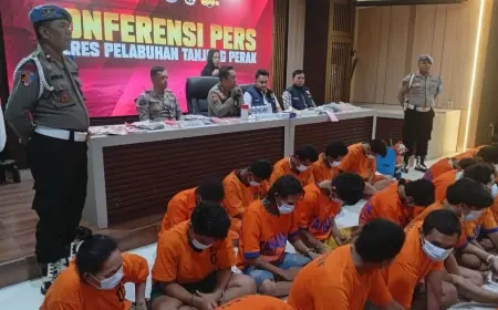 Polres Pelabuhan Tanjung Perak Bekuk 46 Pelaku Kejahatan Jalanan dan Pencurian