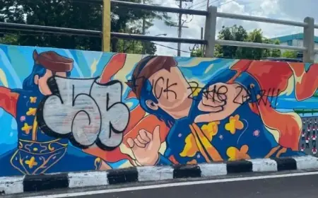 Pemkot Surabaya Kejar Pelaku Vandalisme Mural Gubeng Pojok