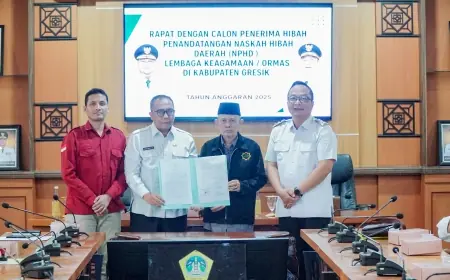 34 Lembaga Keagamaan dan Ormas Terima Hibah Pemkab Gresik