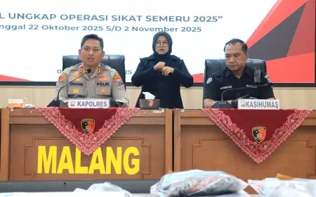 Ranmor Dominasi Operasi Sikat Semeru 2025, Polres Malang Juga Amankan 8 Kilogram Bahan Peledak