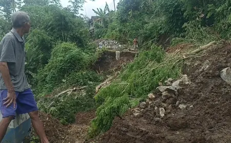 Dua Akses Jalan Antardesa di Tulungagung Longsor, Satu Jalur Putus Total