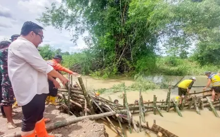 Tanggul Anak Sungai Kali Lamong Jebol, Pemkab Gresik Janji Perbaikan Permanen Pascabanjir