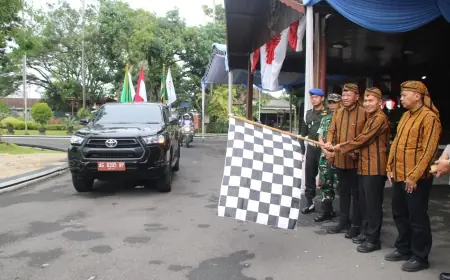 Bupati Tulungagung Berangkatkan Kirab Pataka, Lambang Daerah Diarak ke Seluruh Penjuru Kabupaten
