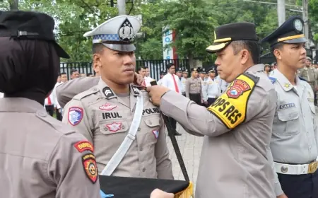 Polres Nganjuk Gelar Pasukan Operasi Zebra Semeru 2025, Ini Sasarannya