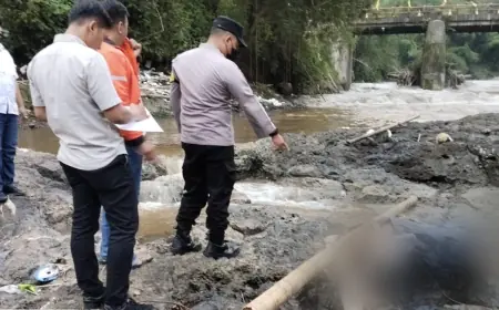 Jasad Pria Ditemukan di Anak Sungai Brantas, Polres Malang Lakukan Penyelidikan