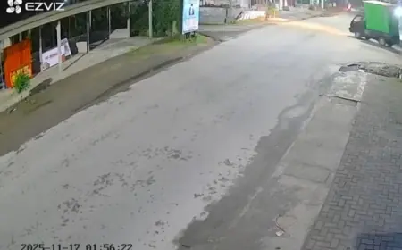 Aksi Pencurian Gerobak Kontainer di Blitar Terekam Kamera CCTV, Diangkut Mobil Pikap