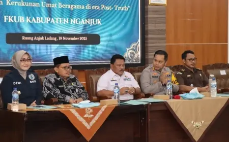Kapolres Nganjuk Hadiri FGD FKUB: Bahas Tantangan Kerukunan Umat Beragama di Era Post Truth