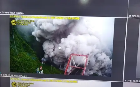 Semeru Erupsi Hebat, Jalur Ampelgading–Lumajang Ditutup Hingga Waktu Tak Ditentukan