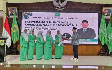 Dukung Gerakan Ekonomi Perempuan, Ubaidillah Beri Mobil ke Fatayat NU Bondowoso