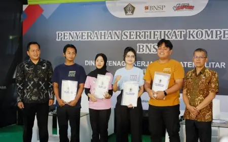 Investasi DBHCHT untuk Masa Depan, Ratusan Talenta di Kabupaten Blitar Kini Kantongi Sertifikat BNSP