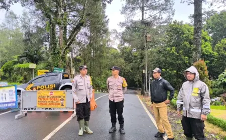 Besok, Alat Berat Dikerahkan Untuk Bersihkan Jalur Alternatif Batu-Mojokerto