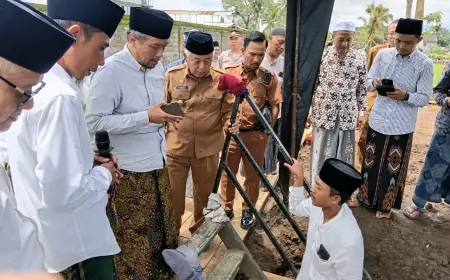 Pembangunan Masjid dan Ponpes An Nur 3 Resmi Dimulai di Bululawang, Ini Kata Bupati Malang