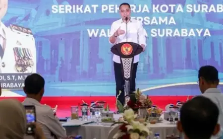 Dari Penetapan UMK hingga Penguatan LKS, Pemkot Surabaya dan KSPSI Sepakati Lima Kebijakan Ketenagakerjaan