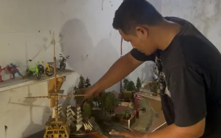 Kreativitas Warga Jombang Dari Limbah Sederhana, Lahir Diorama Bernilai Jual Tinggi