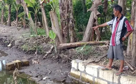 Proyek TPT Desa Ngepung Nganjuk Ambrol, Pemdes Pastikan Sesuai RAB Namun Tetap Diinvestigasi