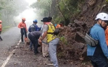 Jalur Cangar Masih Ditutup Total Tanpa Batas Waktu, Dipicu Longsor Susulan