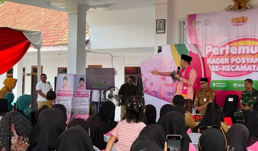 Program Bupati Menyapa, Gus Fawait Ajak Kader Posyandu Gumukmas Jember Sosialisasikan UHC dan Turunkan Angka Stunting
