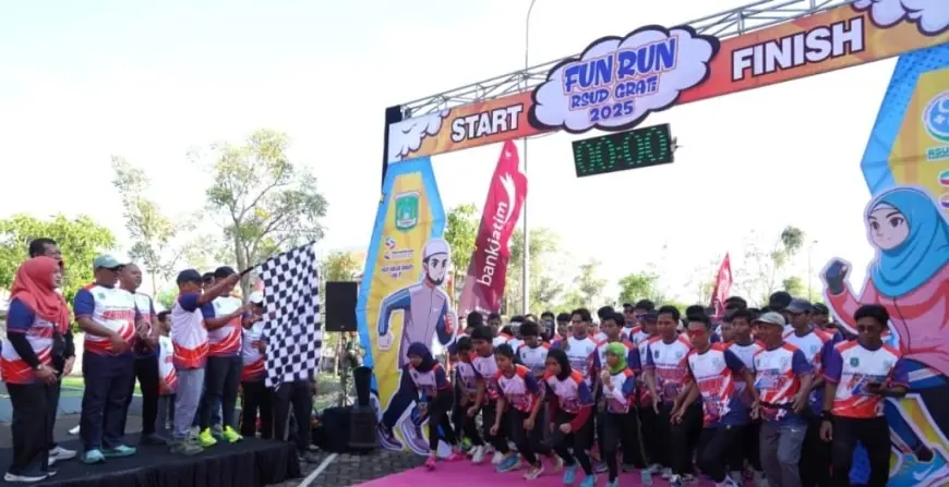 Fun Run 5K Hari Jadi RSUD Grati Mendapat Apresiasi dari Gus Wabup Pasuruan