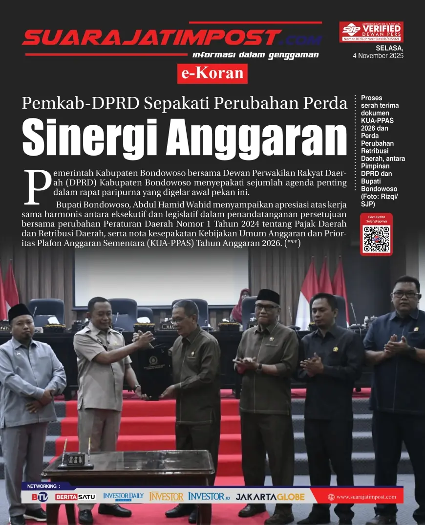 eKoran, Edisi Selasa, 4 November 2025