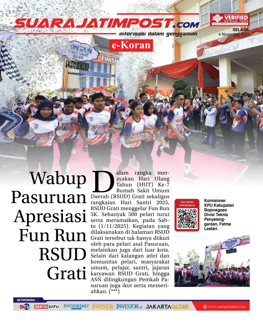 eKoran, Edisi Selasa, 4 November 2025