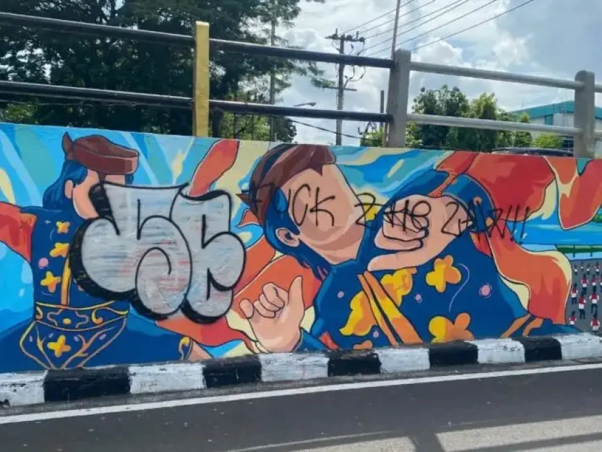 Pemkot Surabaya Kejar Pelaku Vandalisme Mural Gubeng Pojok