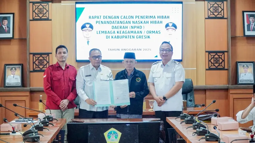 34 Lembaga Keagamaan dan Ormas Terima Hibah Pemkab Gresik