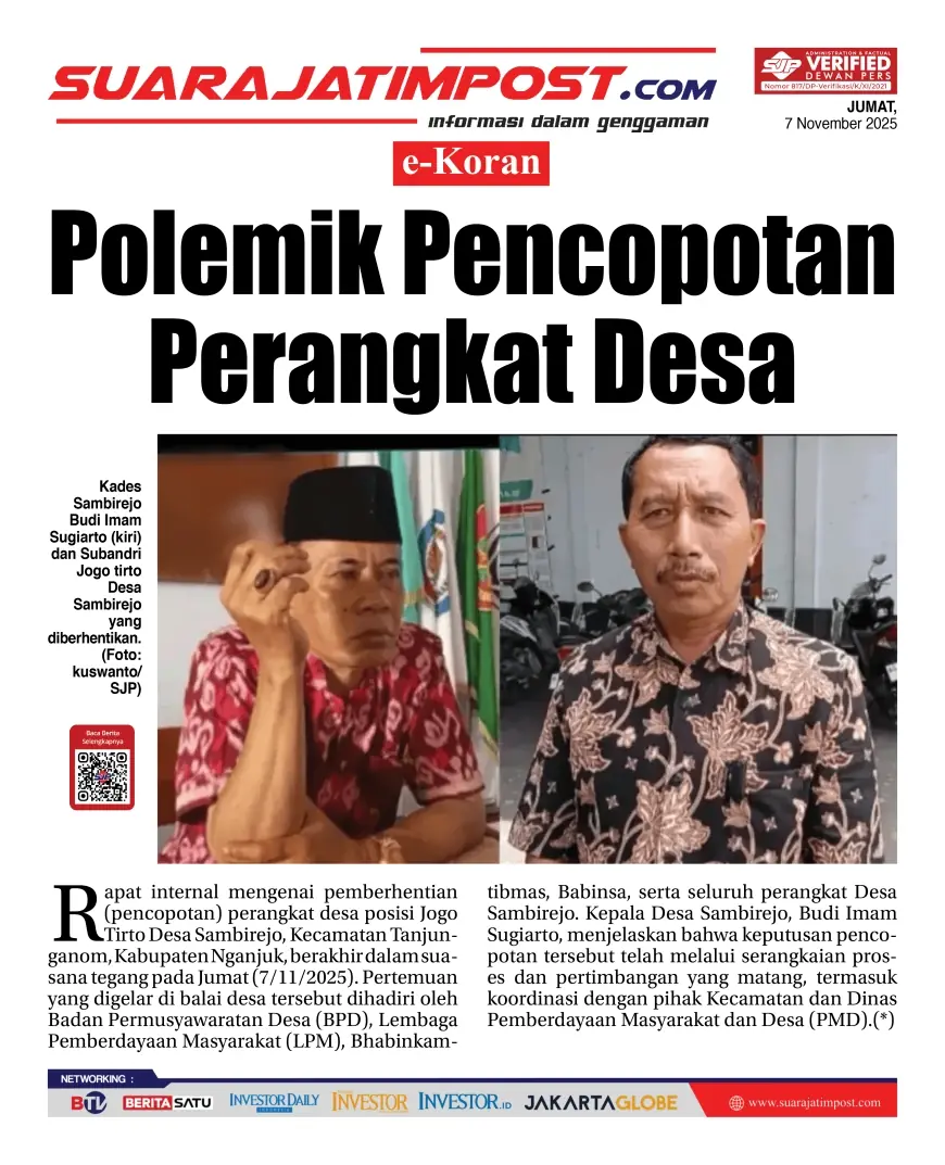eKoran, Edisi Jumat, 7 November 2025
