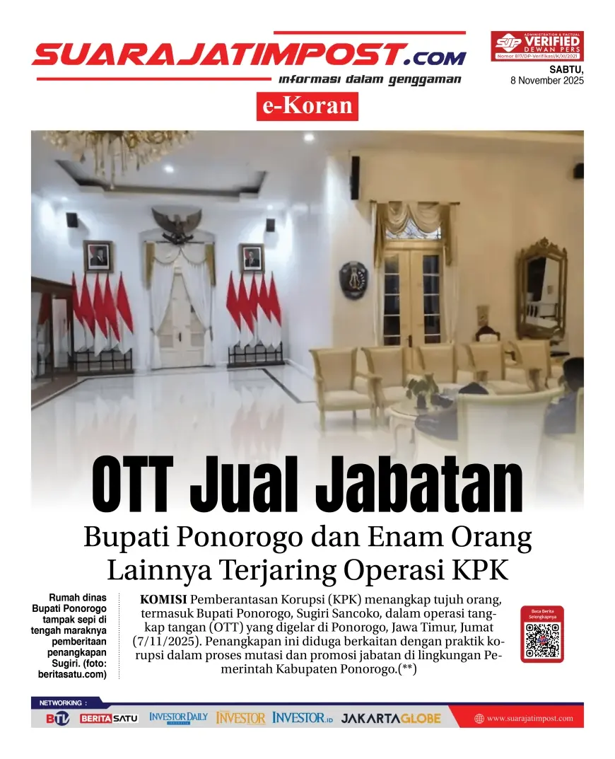 eKoran, Edisi Sabtu, 8 November 2025