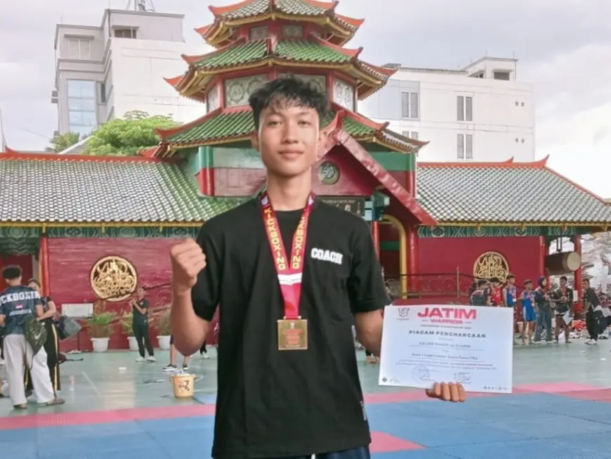 Siswa Madrasah Asal Mojokerto Lolos Kejurnas Kickboxing 2025 di Bekasi