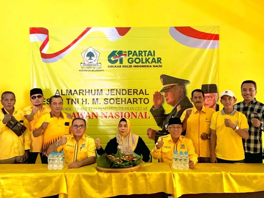Golkar Mojokerto Sambut Penganugerahan Gelar Pahlawan Nasional untuk Soeharto