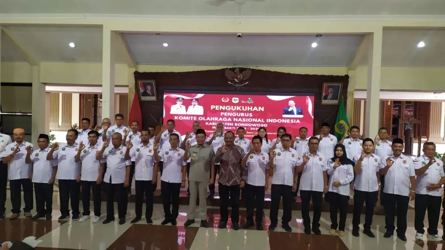 Pengurus KONI Bondowoso Periode 2025-2029 Dikukuhkan, Ini Daftarnya