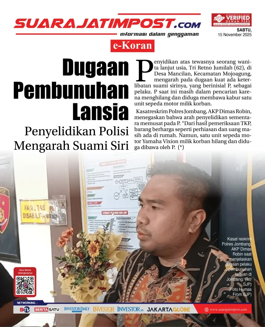 eKoran, Edisi Sabtu, 15 November 2025