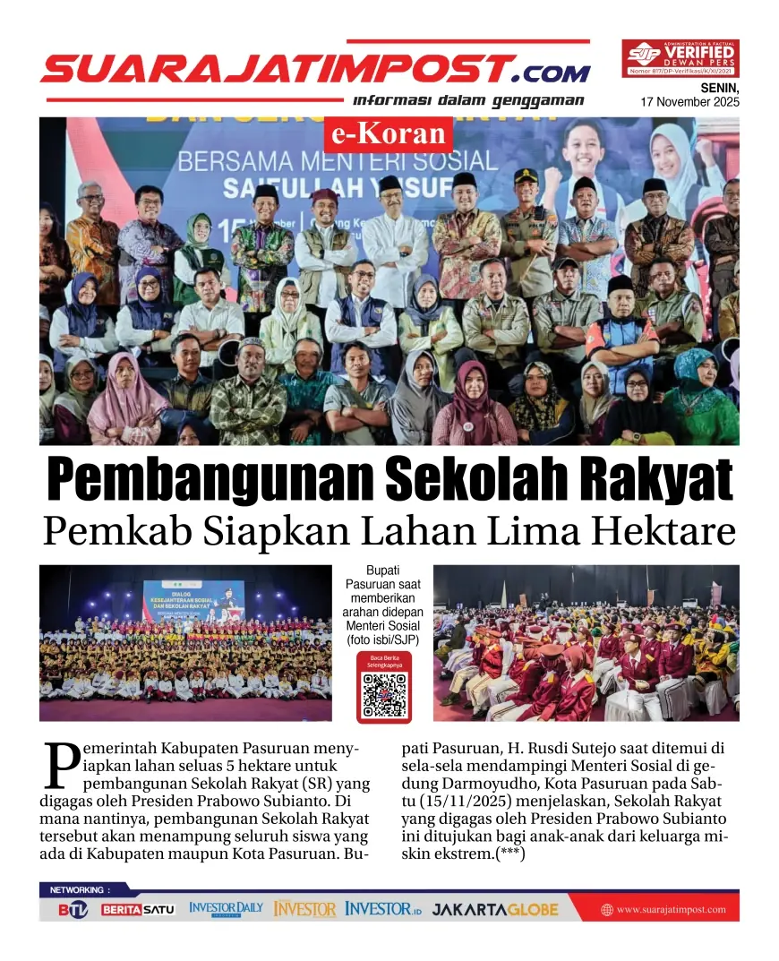 eKoran, Edisi Senin, 17 November 2025