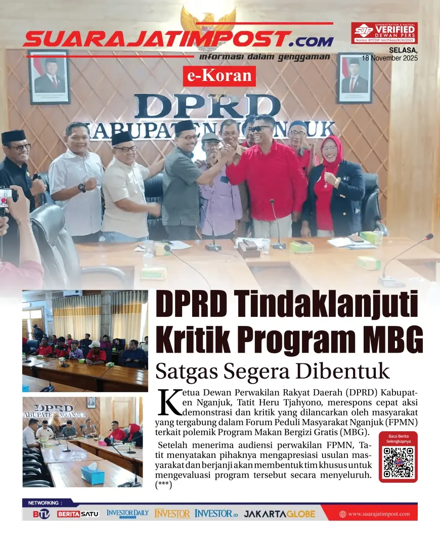eKoran, Edisi Selasa, 18 November 2025