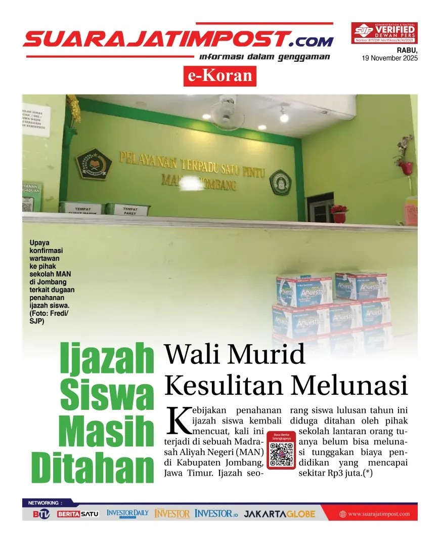 eKoran, Edisi Rabu, 19 November 2025
