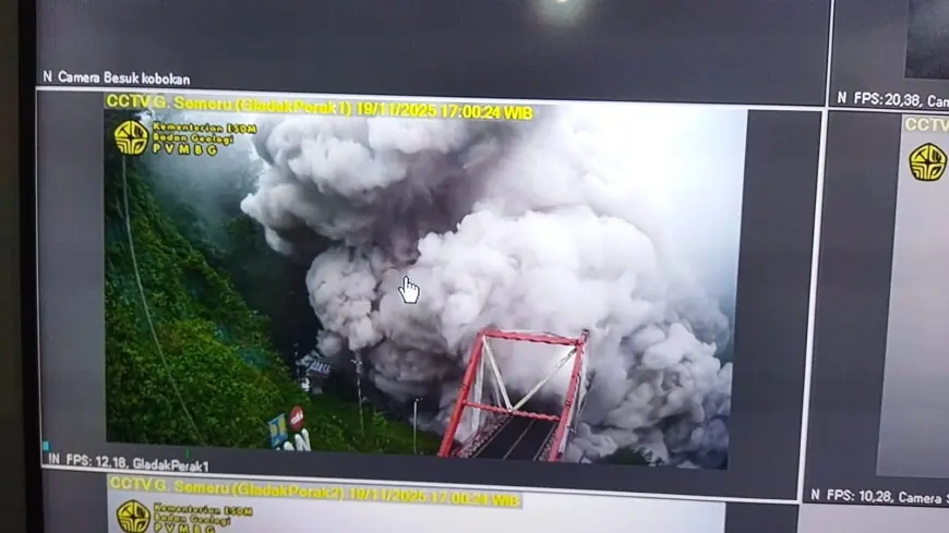 Semeru Erupsi Hebat, Jalur Ampelgading–Lumajang Ditutup Hingga Waktu Tak Ditentukan