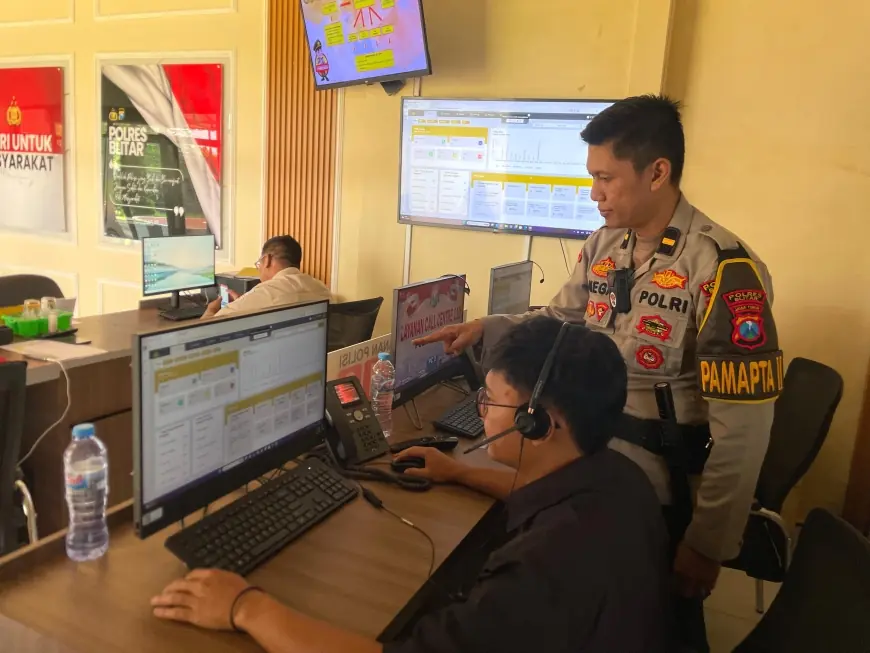 Respon Cepat Laporan Warga, Polres Blitar Lengkapi Pamapta dengan Teknologi Real-Time