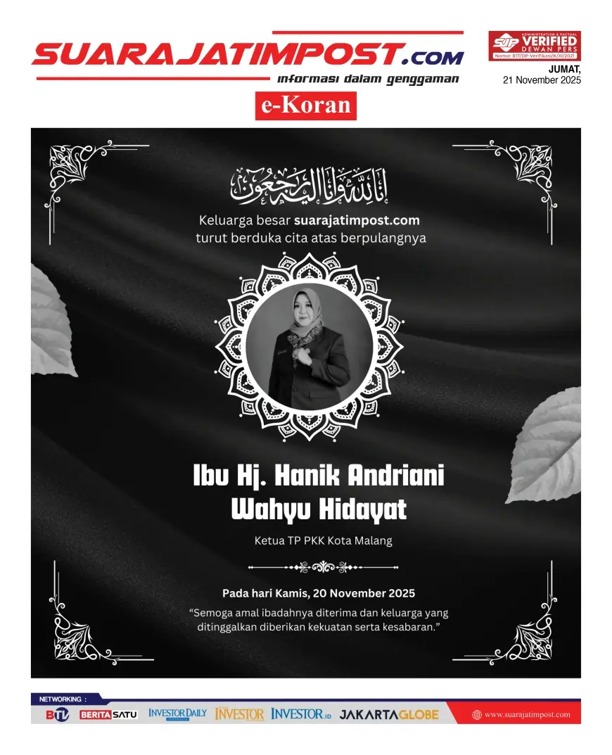 eKoran, Edisi Jumat, 21 November 2025