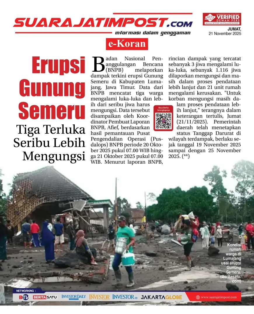 eKoran, Edisi Jumat, 21 November 2025