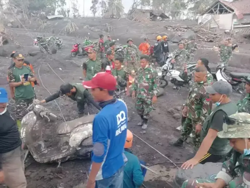 Ratusan Hektare Lahan Pertanian Rusak Akibat Erupsi Semeru