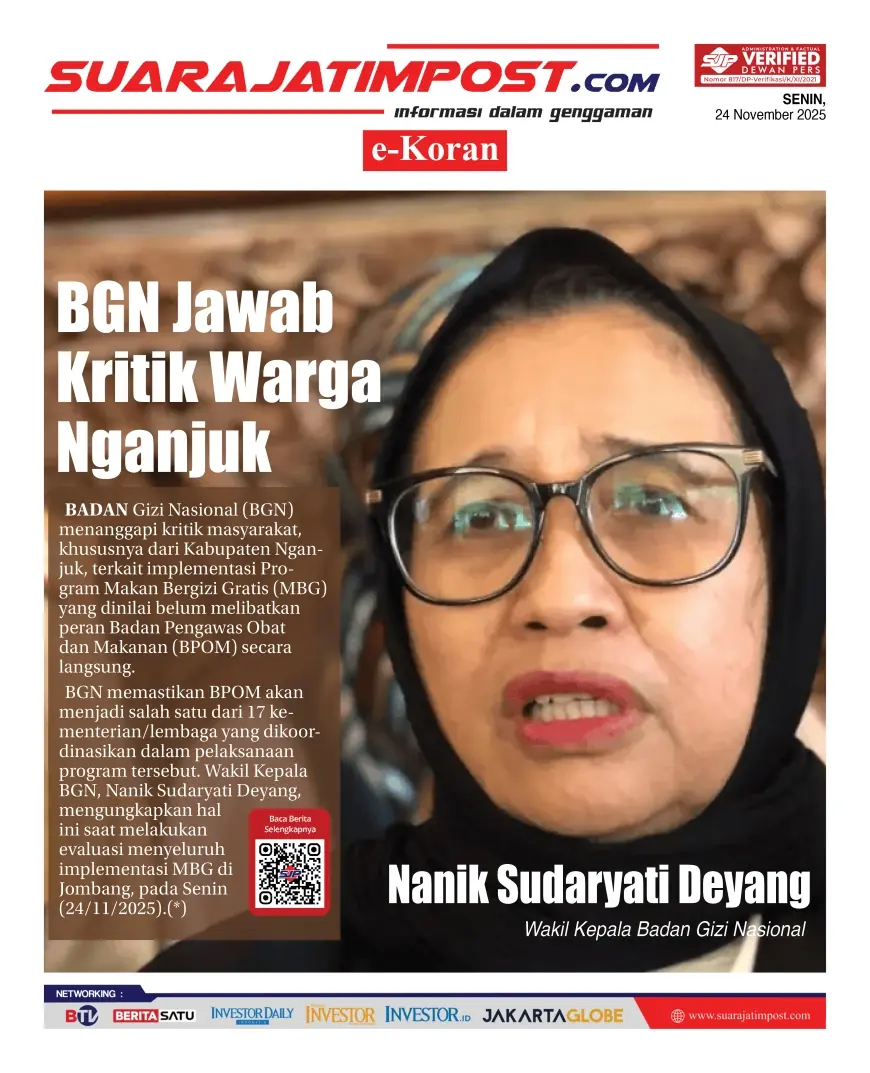eKoran, Edisi Senin, 24 November 2025